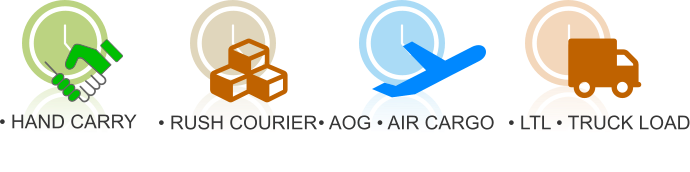 • HAND CARRY • RUSH COURIER • AOG • AIR CARGO • LTL • TRUCK LOAD